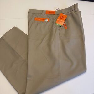 NEW $80 NWT IZOD XFG Swingflex Waist Golf Pants‎ Khaki Beige  38x 30 Flat Front